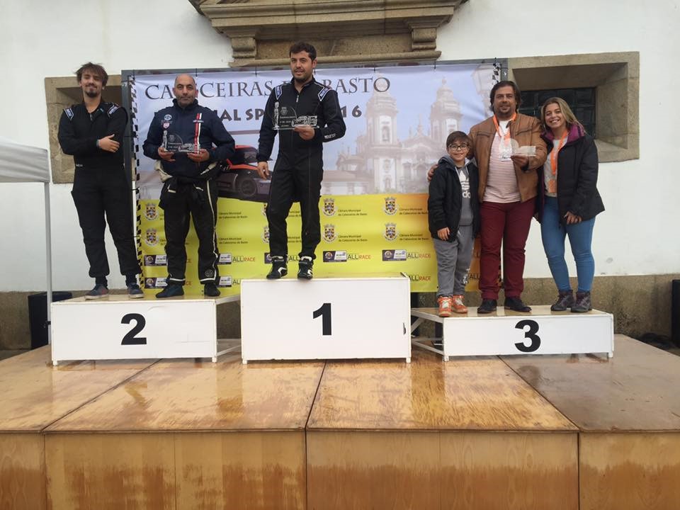 Nuno Flores no pódio em Cabeceiras de Basto