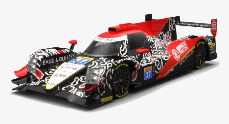 Modelo 3D  Oreca 07 LMP2 da Jackie Chan DC-Racing