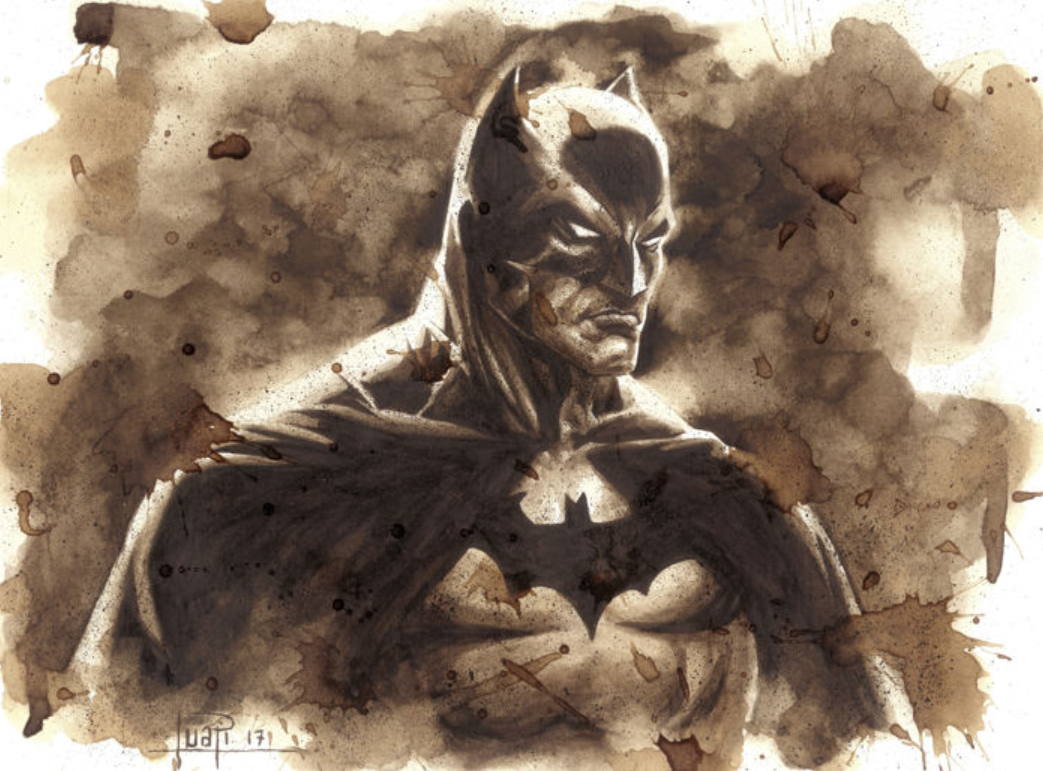 Batman - Pintura em café /©Juapi