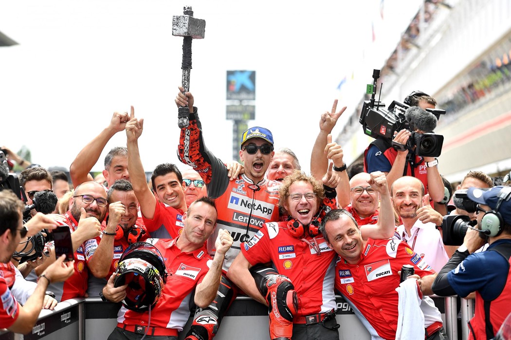 Jorge Lorenzo, já depois de ter assinado pela Honda para 2019, parece ter resolvido os problemas de confiança na sua Ducati