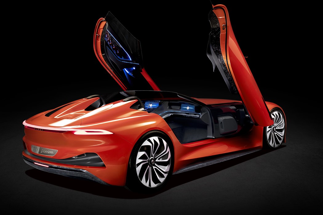 O roadster SC1 Vision Concept combina uma estética artística, elementos personalizados e uma plataforma elétrica pura