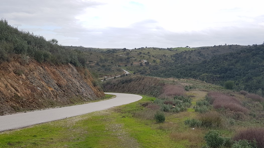 Estrada no Parque Natural do Tejo Internacional