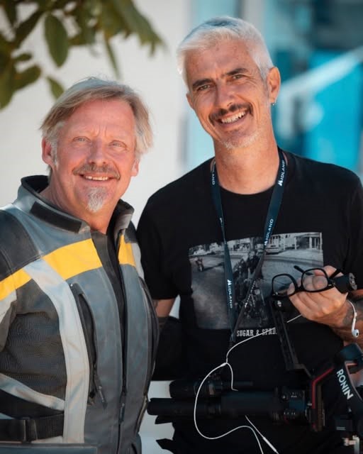 Charley Boorman ao lado de Manuel Portugal, um dos organizadores do LxMFF