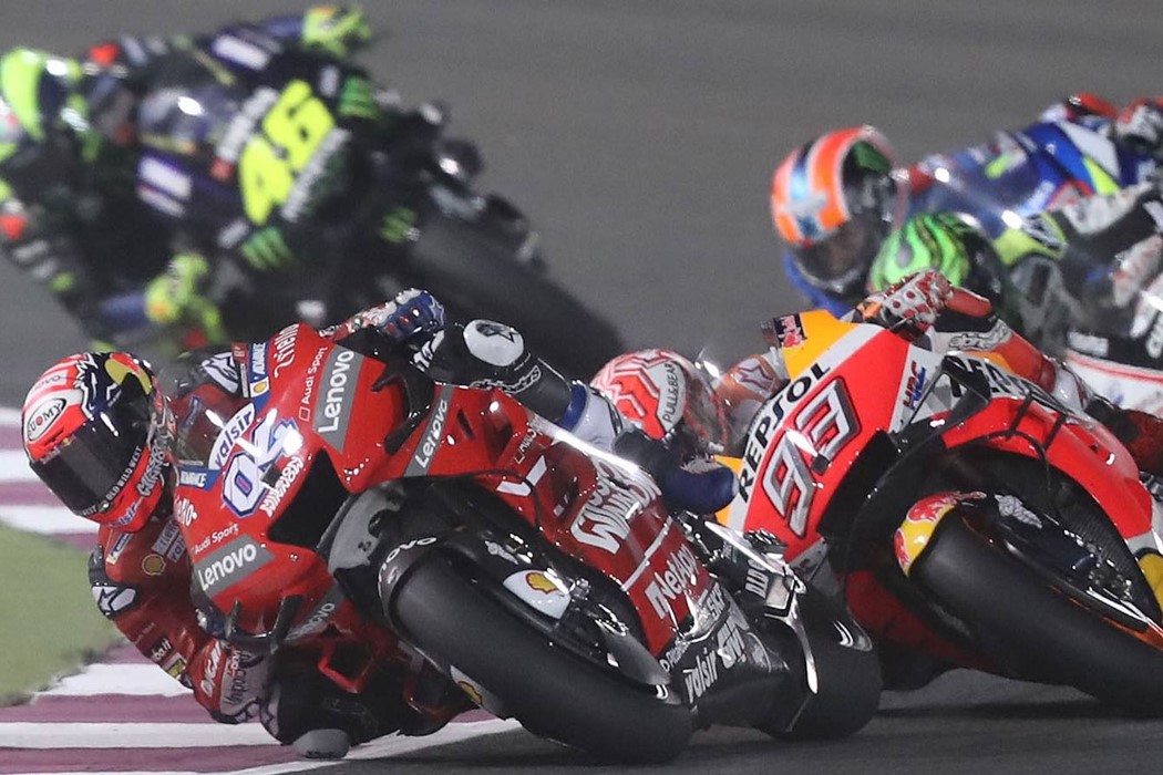 Mundial de MotoGP - Pressão, temperatura, carga e superfície de