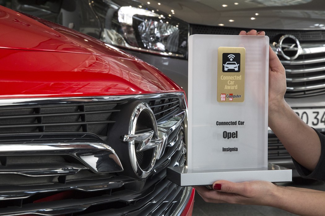 "Connected Car": Primeiro lugar para o Opel Insignia pela conectividade e pelo sistema de infoentretenimento