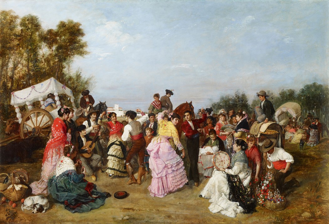 "En la Romeria de Torrijos", 1883 Manuel Cabral Aguado Bejarano Colecção Museu Carmen Thyssen Málaga