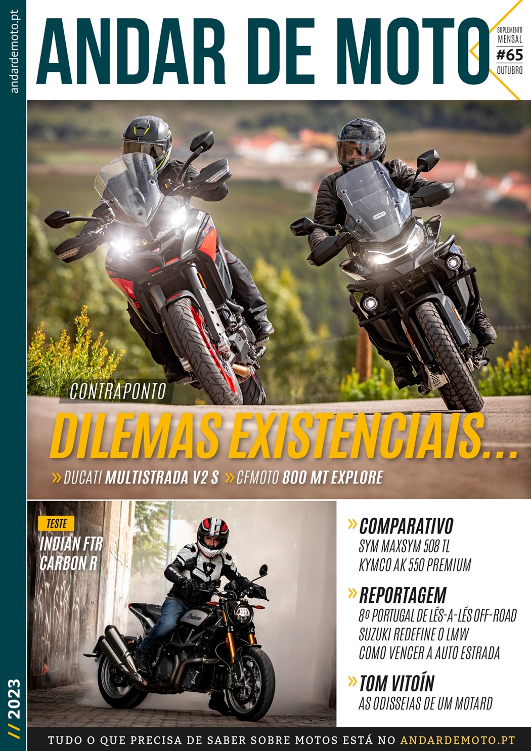 Publicação ANDAR DE MOTO - #66 Novembro 2023 - Publicação digital e  gratuita ANDAR DE MOTO - suplemento Mensal - Andar de Moto