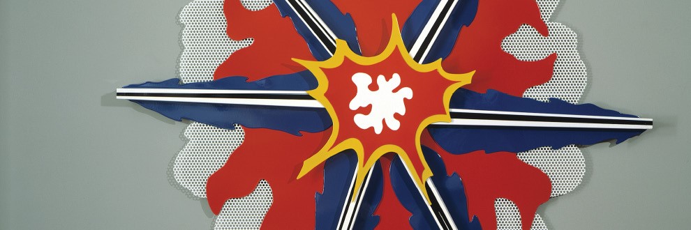 Roy Lichtenstein, Wall Explosion II, (detalhe) 1965. Tinta de esmalte sobre aço. Cortesia Sonnabend Foundation Collection. © Estate of Roy Lichtenstein, ADAGP, 2015 - See more at: http://www.serralves.pt/pt/actividades/the-sonnabend-collection-meio-seculo-de-arte-europeia-e-americana-part-
