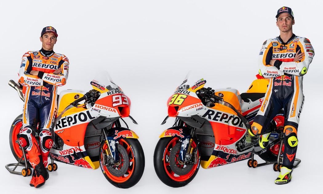 MotoGP, 2023 Honda Repsol revela cores Motos destapadas em Madrid