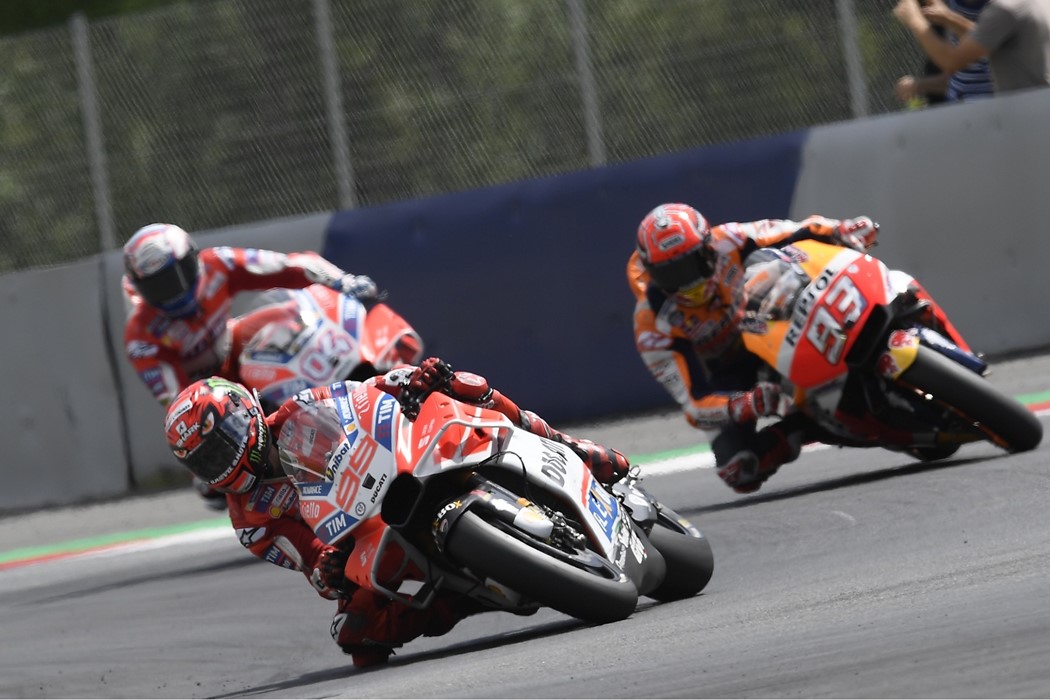 A luta Ducati-Honda tem sido intensa