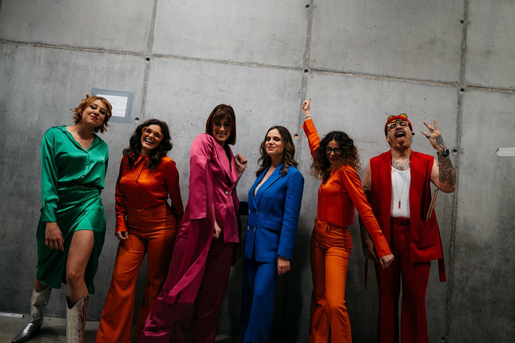 A equipa de "Ginger Ale" (da esquerda para a direita): Penthy Roussies, Leonor Rola, Diana Castro, Joana Espadinha, Mariana Palma e Del