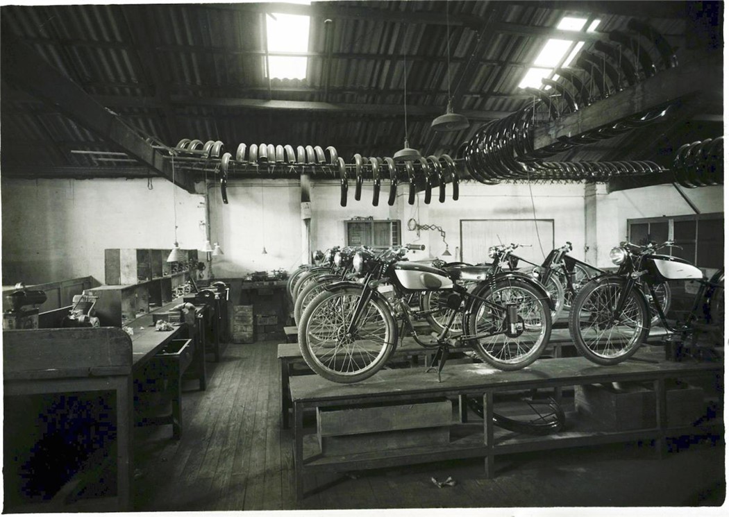 Fábrica da Montesa de 100 m2 em 1945 na rua Córcega de Barcelona