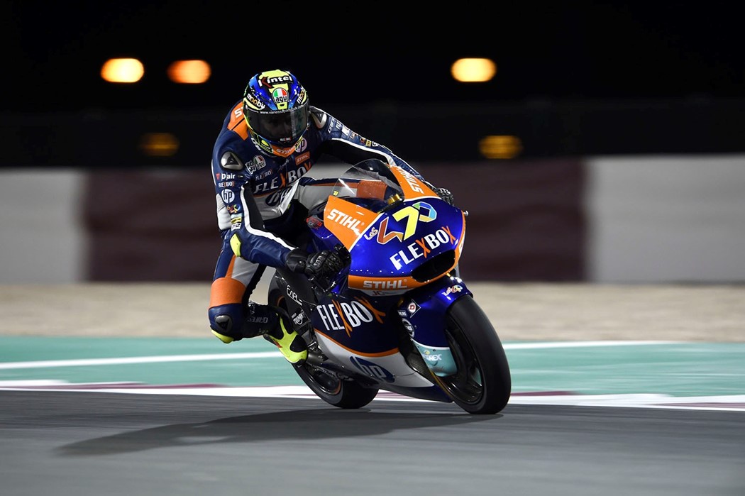 Lorenzo Baldassarri foi o primeiro a vencer nas Moto2 com motor Triumph