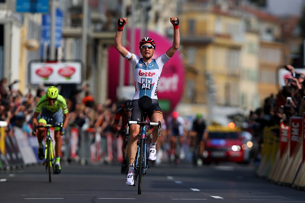 Belga Tim Wellens da Lotto Soudall campeão da Volta à Polónia 2016. / ©Bryn Lennon/Getty Images