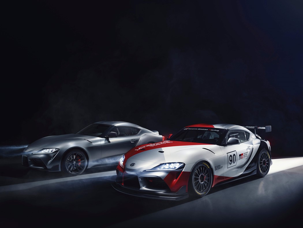 GR Supra e Concept GR Supra GT4