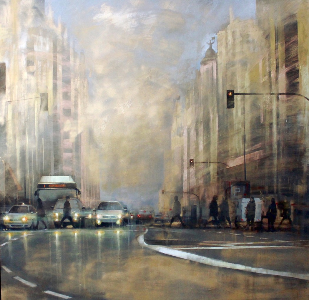 Lluvia en la gran vía / © Cristina Bergoglio
