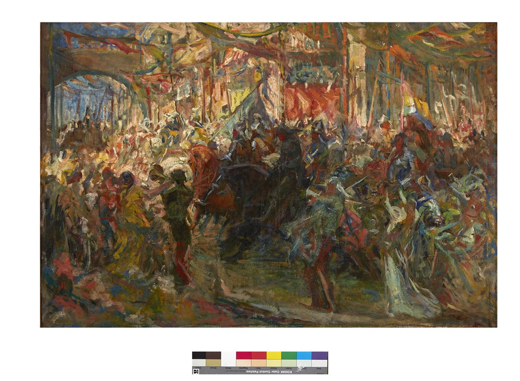 Ala dos Namorados (esquisso), c. 1908 |Óleo sobre tela, 82 x 121 cm | n.ass, n.dat | Col. particular | Fotografia: Tiago Pinto