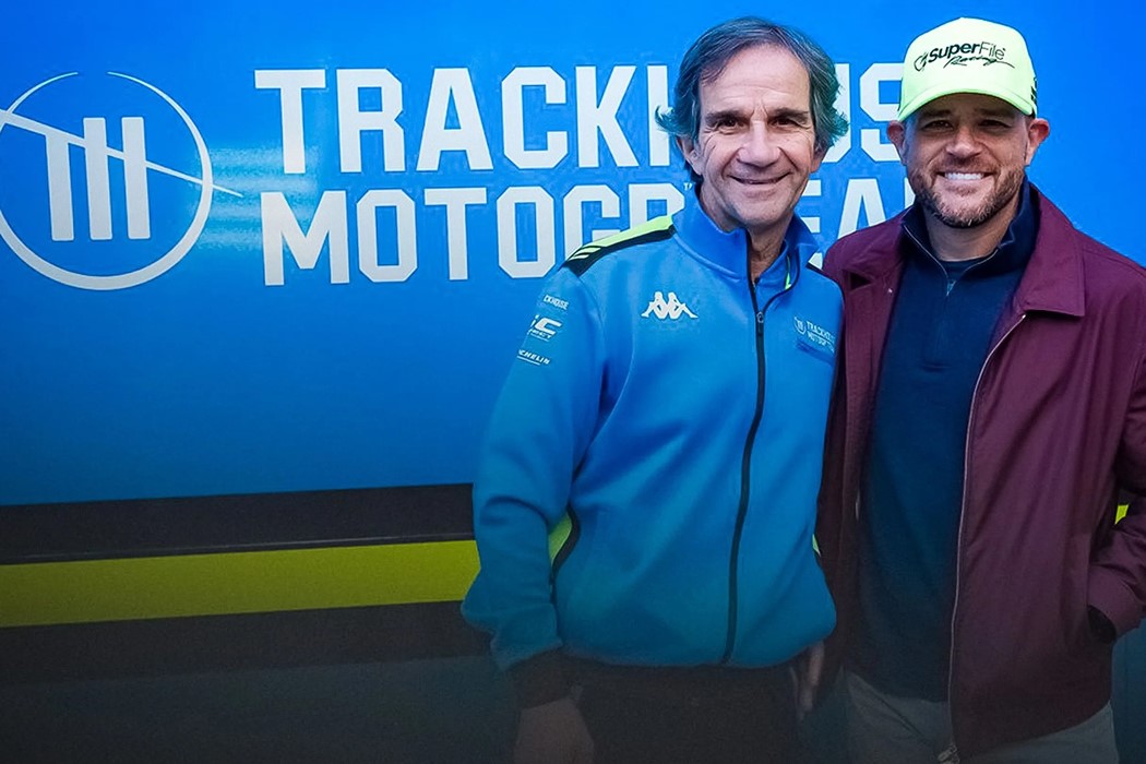 Davide Brivio com Justin Marks o fundador, proprietário e CEO do grupo Trackhouse Entertainment Group.