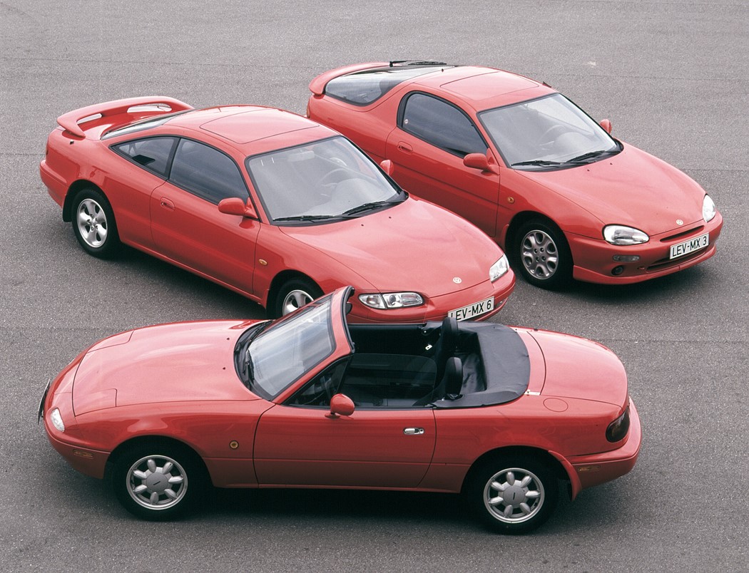 Mazda MX-5, Mazda MX-6. Mazda MX-3