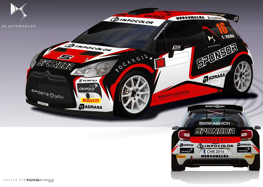 Maquete DS3 R5 2016 de Carlos Vieira