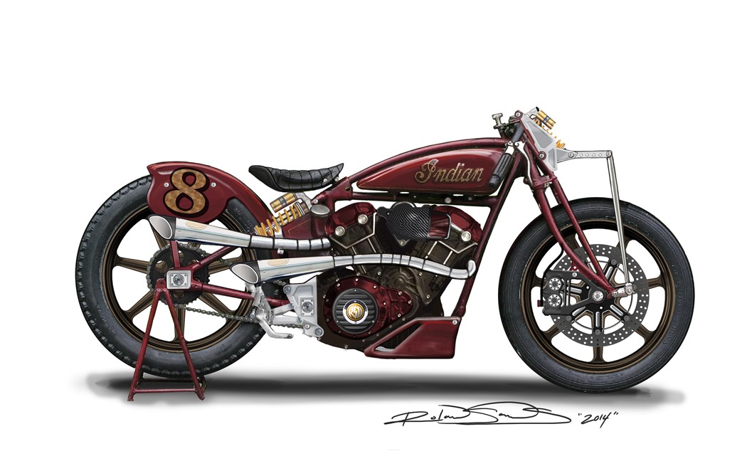 o esboço original da Indian Scout RSD