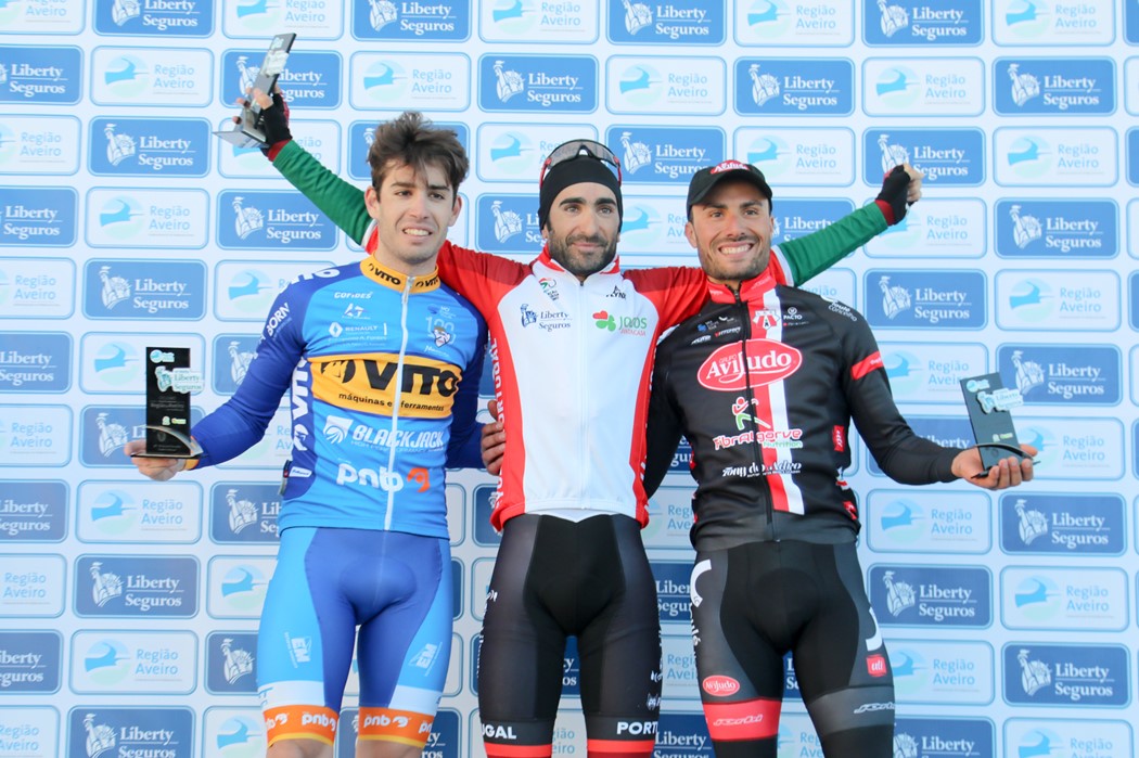 Pódio: João Matias, Tiago Machado e Luís Mendonça