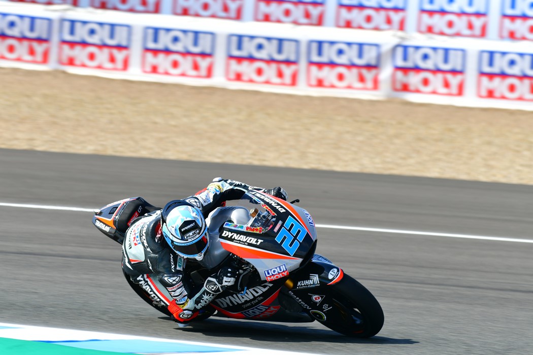 Marcel Schrötter da DYNAVOLT INTACT GP Team no Grande Prémio de Jerez