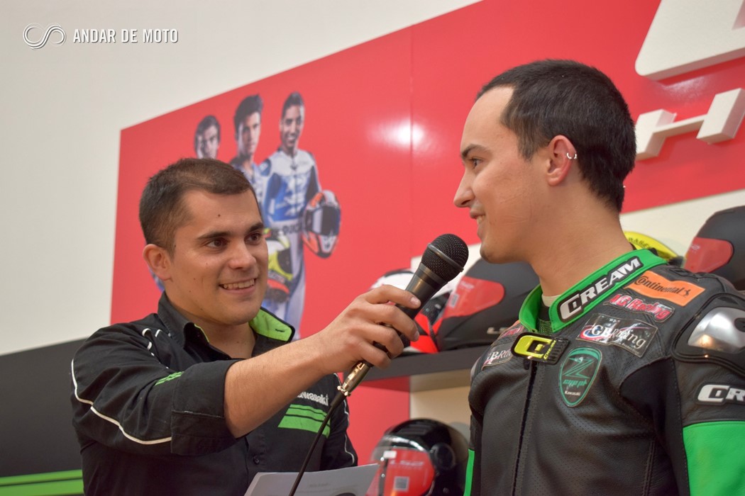 Miguel Vilares e o Diretor da equipa, Pedro Cardoso
