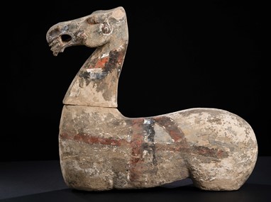 Cavalo Dinastia Han 202 a.C. - 220 d.C., Terracota | CIAJG - Coleção José de Guimarães