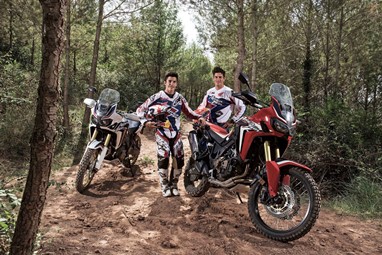 Marc Marquez Joan Barreda testam Africa Twin