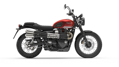 Street Scrambler Korosi Red e Frozen Silver
