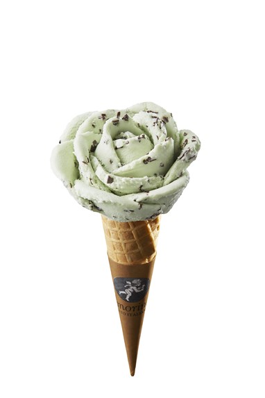 Cone menta e chocolate