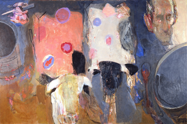 ©Briança - Festa do Espírito Santo (com retrato de Dacosta), 1991-92 |  Júlio Pomar