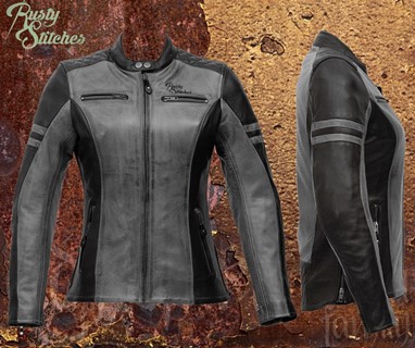 Blusão Rusty Stitches Lady Joyce Preto / Cinza