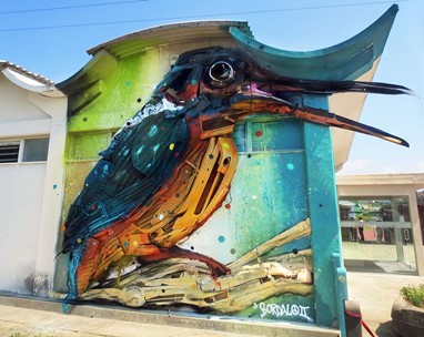 Guarda Rios /© Bordalo II in ObservaRia 2015 Estarreja 