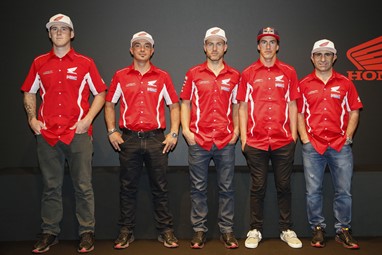 Apresentação da equipa HRC no EICMA