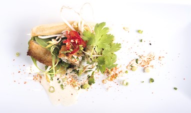 Bao de frango frito Thai Style