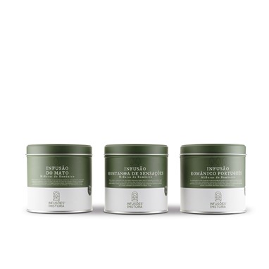 INFUSÕES COM HISTÓRIA_CHÁS DO ROMÂNTICO CONJUNTO 3 LATAS PVPR 13,99 EUR