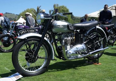 Triumph T100C de 1953 conquistou o coração dos visitantes