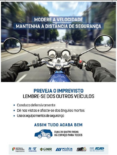 Aproveito aqui para parabenizar a Autoridade pela sua recente Campanha: “Duas ou 4 Rodas há espaço para todos!”, que até tem um flyer bem giro, que aqui se reproduz!