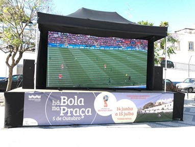 Torres Novas A Praça 5 de Outubro será o ponto de encontro para acompanhar os jogos do Mundial de Futebol da Rússia.