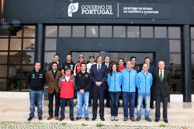 Pilotos do Africa Race e Dakar 2014 na secretaria de Estado do Desporto e Juventude