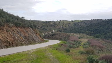 Estrada no Parque Natural do Tejo Internacional