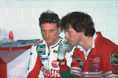 Fogarty e Slick... primeiro na Honda