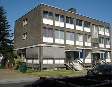 A sede da Helbrecht Optics.em Hilden, na Alemanha