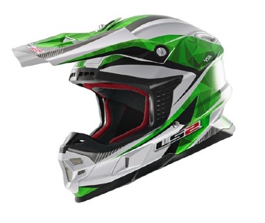 LS2 MX345 Light Quartz Branco/Verde - PVP 212€