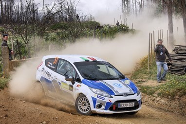 Dupla Sérgio Brás/ Nuno Mota Ribeiro no Rali de Mortágua 2018