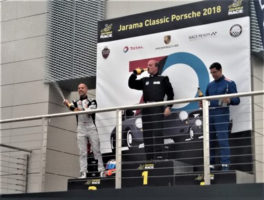 Ricardo Gomes no pódio em Jarama