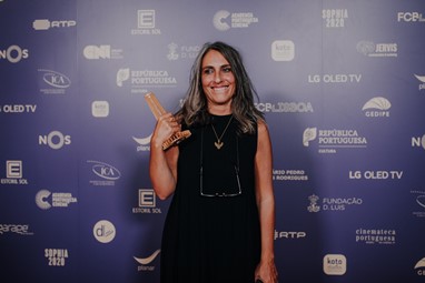 Patrícia Dória (vencedora do prémio Sophia na categoria Melhor Guarda-Roupa com o filme Variações)