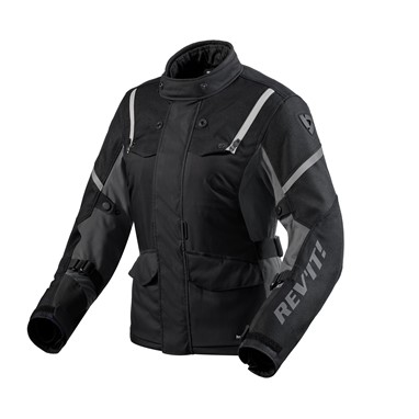 Blusão REV’IT! Horizon 3 H2O de senhora em preto e branco